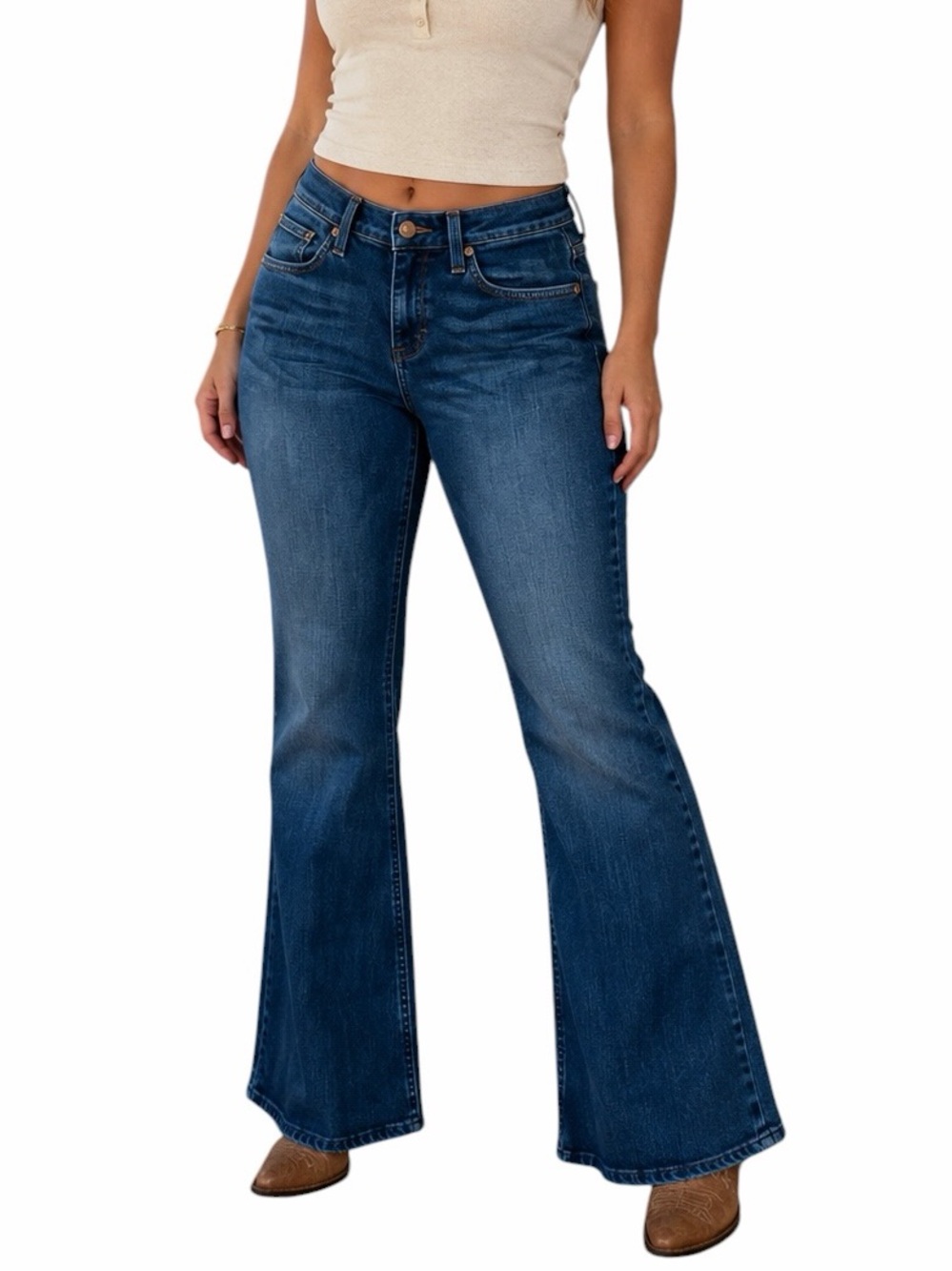 Smith & Rogue No. 41 28x32 Western Bootcut Dark Wash Jeans Cowgirl Ranchwear